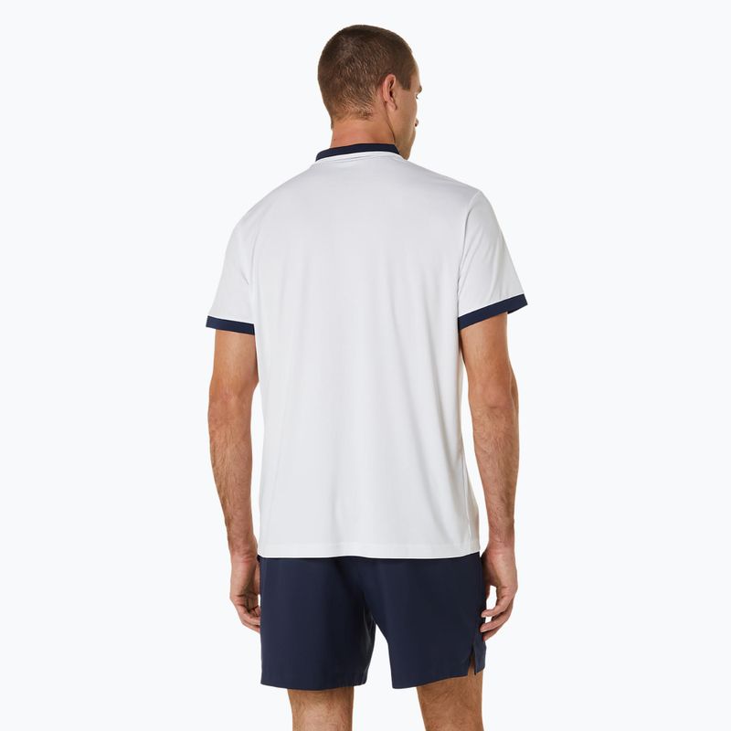 Pánské polo tričko ASICS Court Polo brilliant white/midnight 3