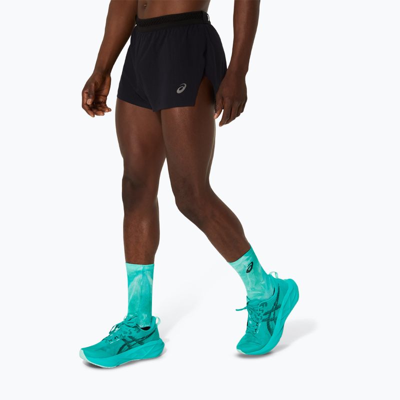 Spodenki do biegania męskie ASICS Metarun Split 2025 performance black 4
