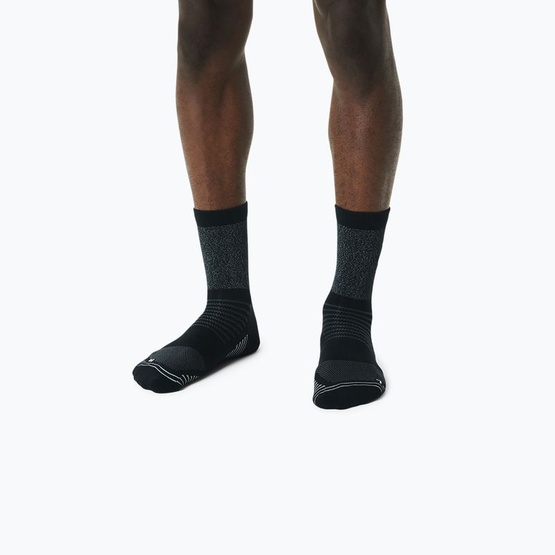 ASICS Lite-Show Run Crew výkonnostní běžecké ponožky černé 4