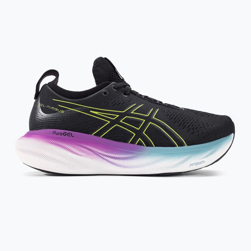 ASICS Gel-Nimbus 25 dámské běžecké boty black/glow yellow 2