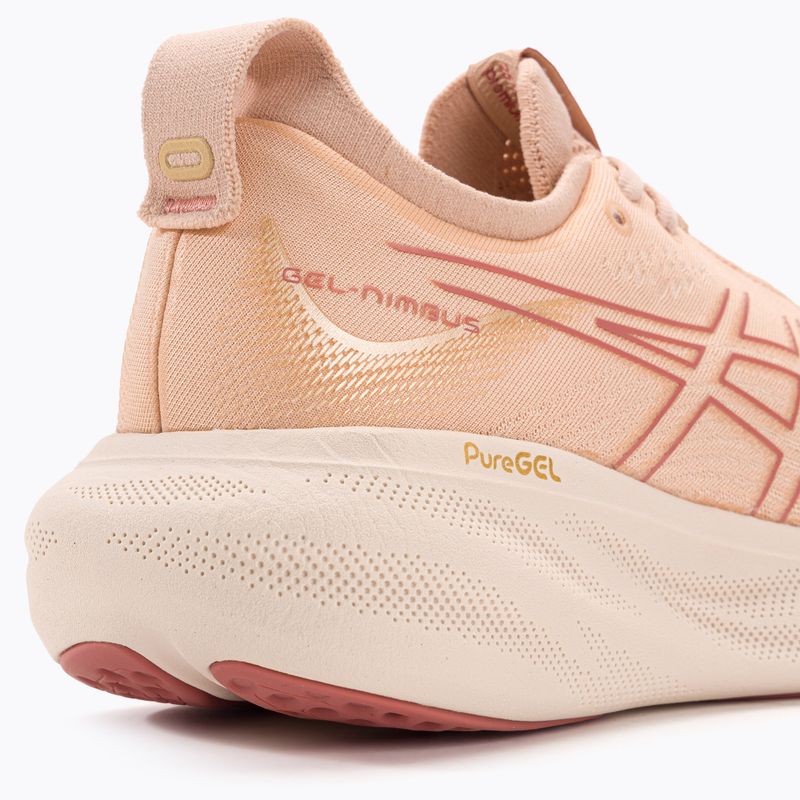 ASICS Gel-Nimbus 25 dámská běžecká obuv pale apricot/light granátová 9