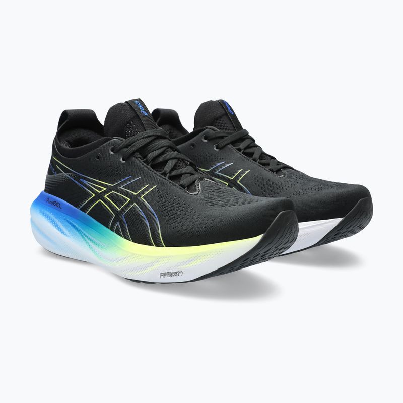 ASICS Gel-Nimbus 25 pánské běžecké boty black/glow yellow 11