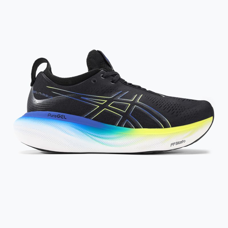 ASICS Gel-Nimbus 25 pánské běžecké boty black/glow yellow 2