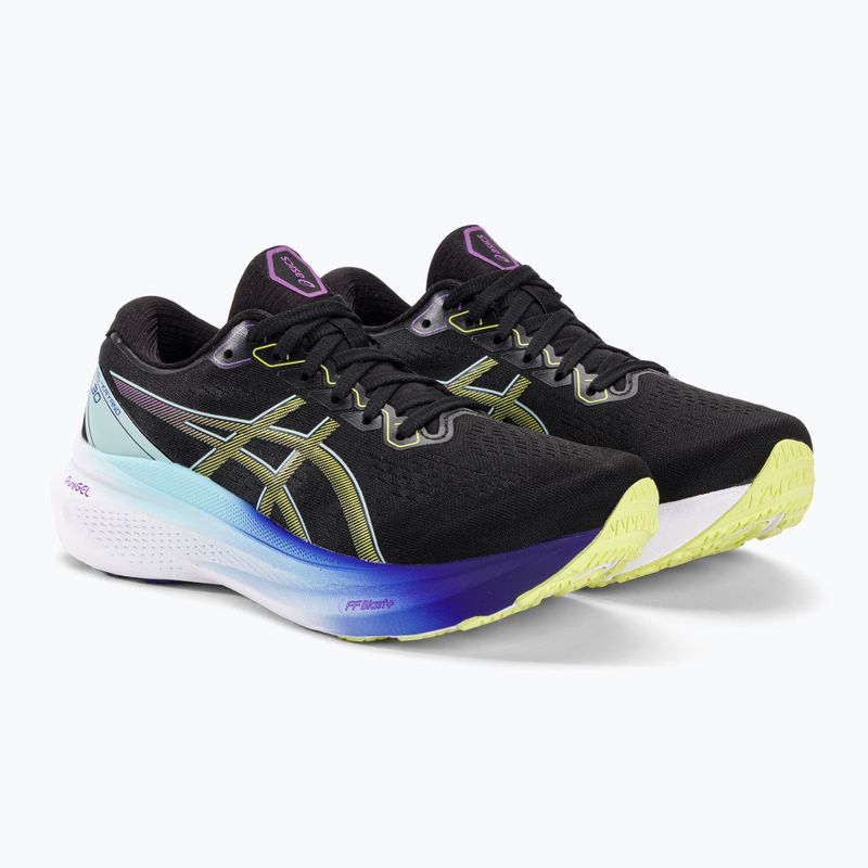 ASICS Gel-Kayano 30 dámské běžecké boty black/glow yellow 4