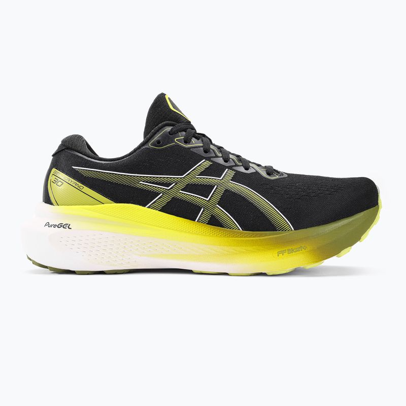 ASICS Gel-Kayano 30 pánské běžecké boty black/glow yellow 2