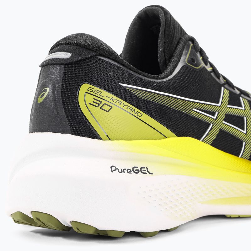 ASICS Gel-Kayano 30 pánské běžecké boty black/glow yellow 9