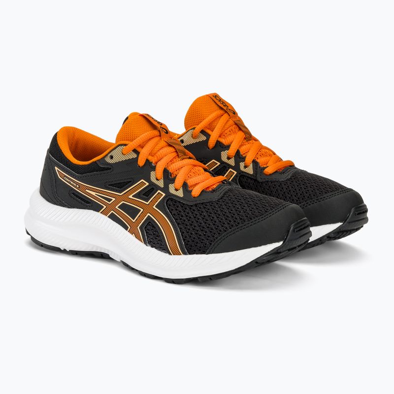 Dětské běžecké boty ASICS Contend 8 GS black/bright orange 5