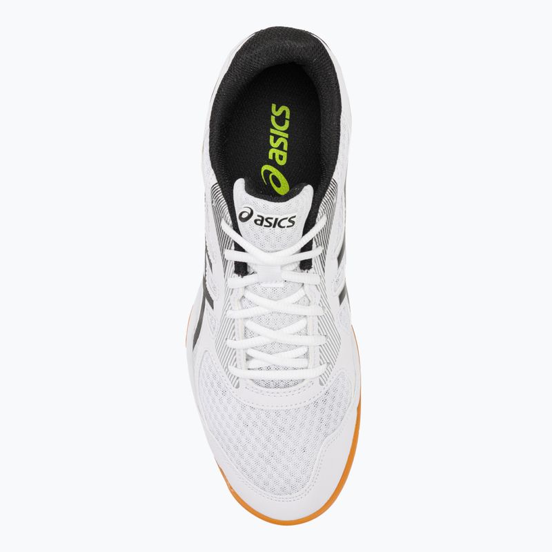 Pánská squashová obuv ASICS Upcourt 5 white / safety yellow 7