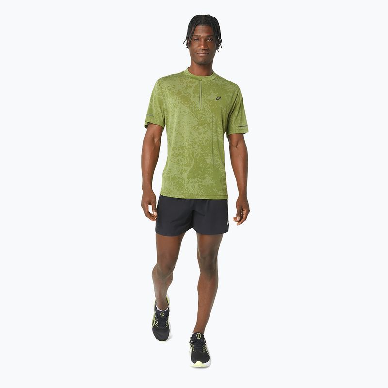 Pánské běžecké tričko  ASICS Metarun Pattern 1/2 ZIP cactus 2