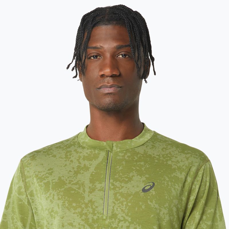 Pánské běžecké tričko  ASICS Metarun Pattern 1/2 ZIP cactus 5