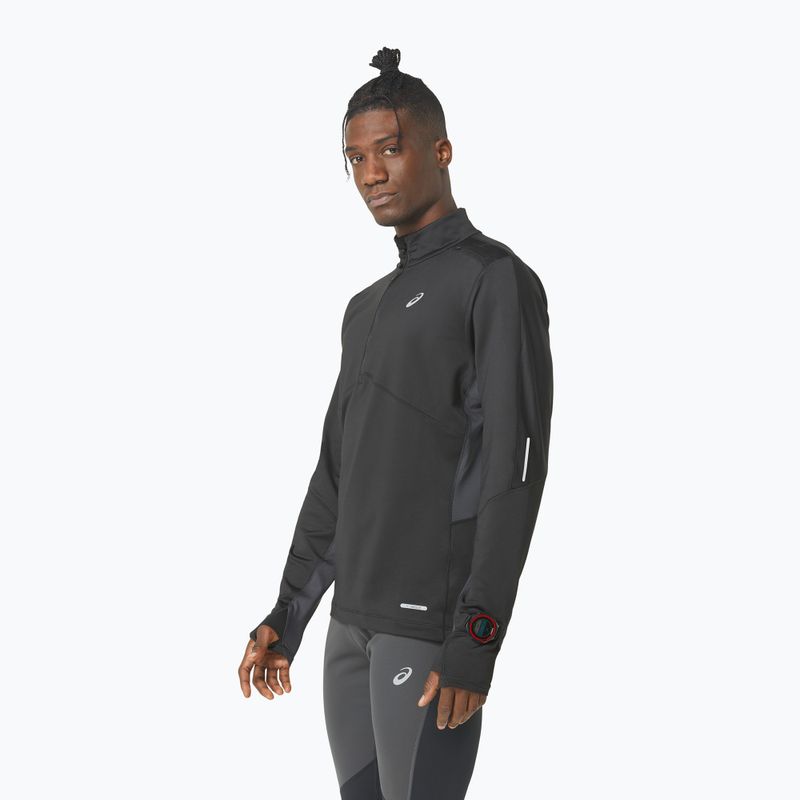 Pánská běžecká mikina ASICS Winter Run 1/2 Mid Layer performance black/graphite grey 4
