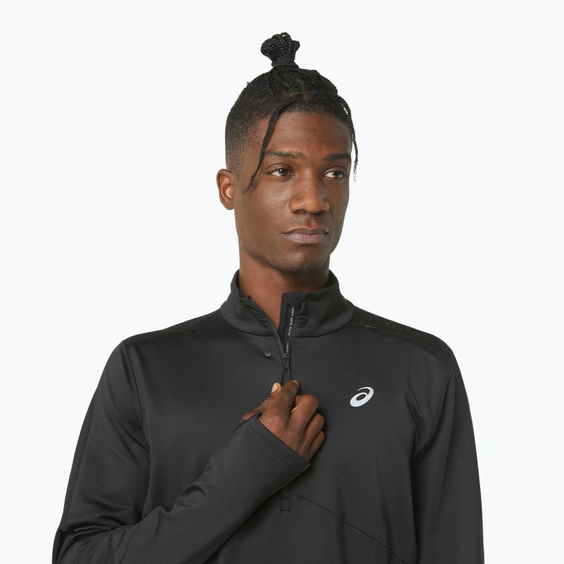 Pánská běžecká mikina ASICS Winter Run 1/2 Mid Layer performance black/graphite grey 5