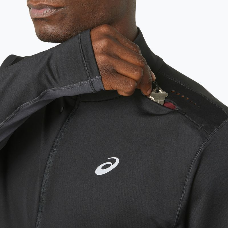 Pánská běžecká mikina ASICS Winter Run 1/2 Mid Layer performance black/graphite grey 6