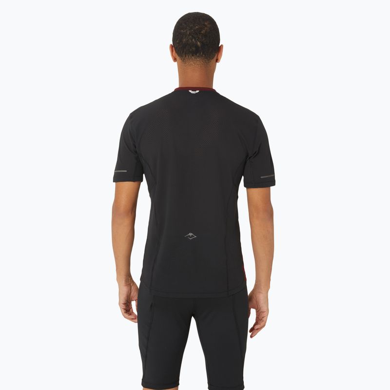 Pánské běžecké tričko  ASICS Fujitrail antique red/performance black 3