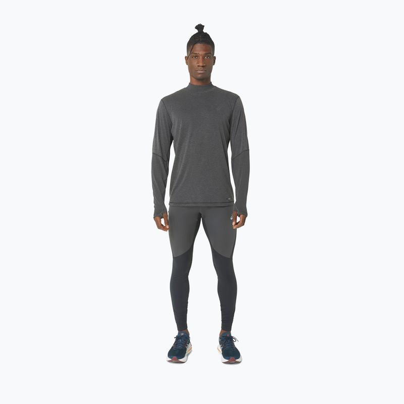 Pánské běžecké tričko ASICS Metarun Mock Neck performance black s dlouhým rukávem 2