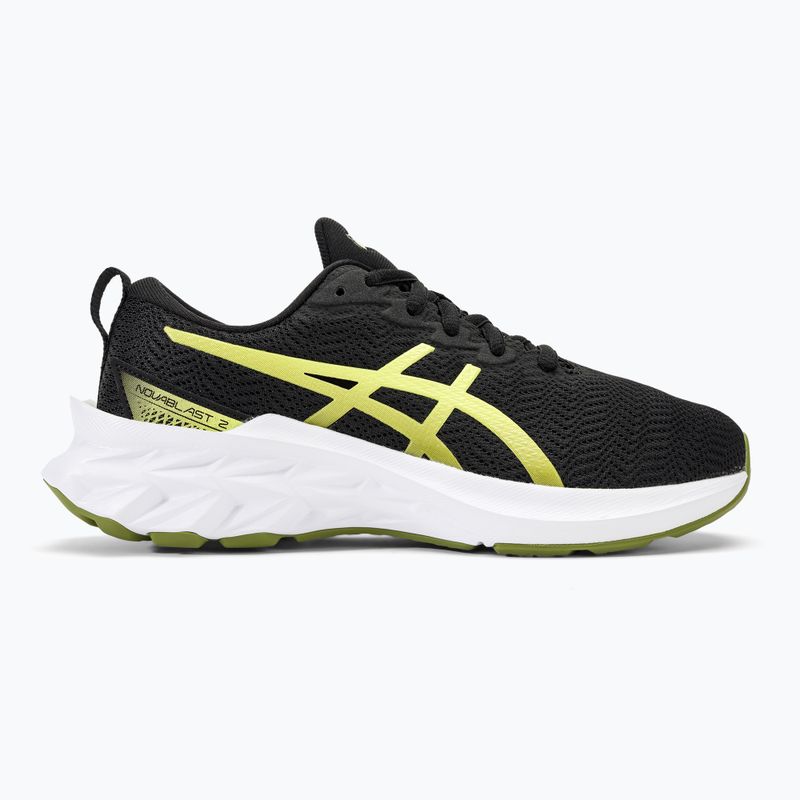 Dětské  běžecké boty  ASICS Novablast 2 GS black/glow yellow 2
