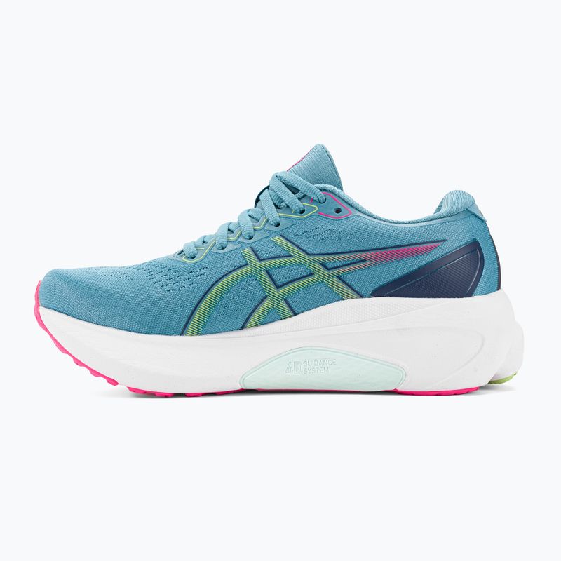 ASICS Gel-Kayano 30 dámské běžecké boty gris blue/lime green 3