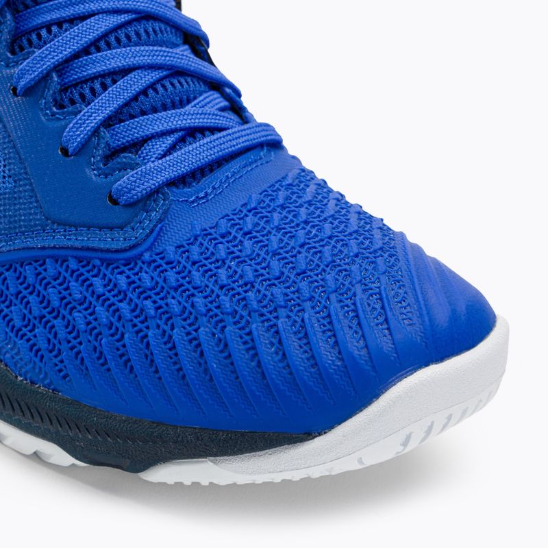 ASICS Netburner Ballistic FF MT 3 pánská volejbalová obuv illusion blue / glow yellow 8