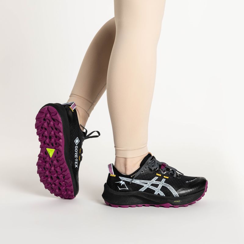 Dámské běžecké boty  ASICS Gel-Trabuco 12 GTX black/light blue 2