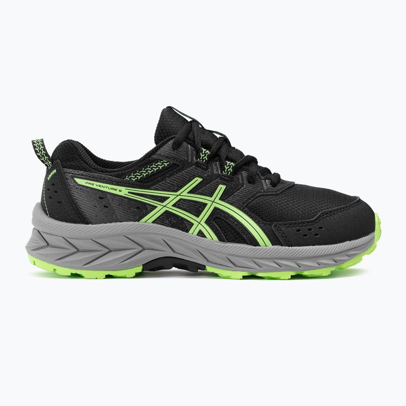 Dětské běžecké boty  ASICS Gel-Venture 9 GS black/illuminate green 2