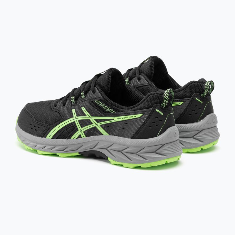Dětské běžecké boty  ASICS Gel-Venture 9 GS black/illuminate green 4