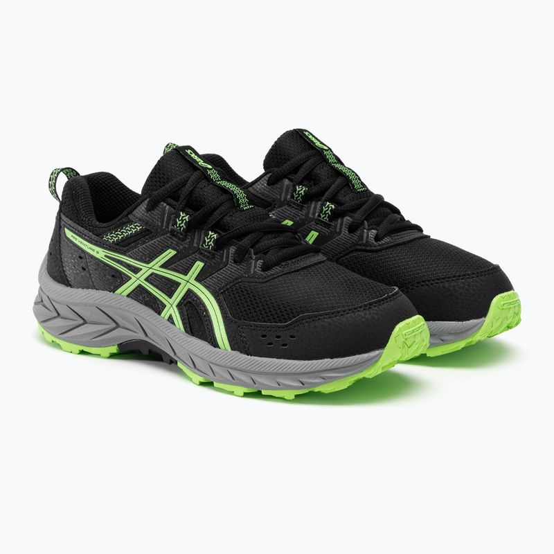 Dětské běžecké boty  ASICS Gel-Venture 9 GS black/illuminate green 5