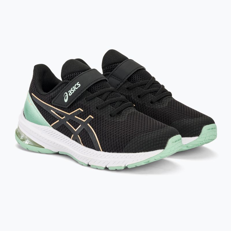 Buty do biegania dziecięce ASICS GT-1000 12 PS black/apricot crush 5