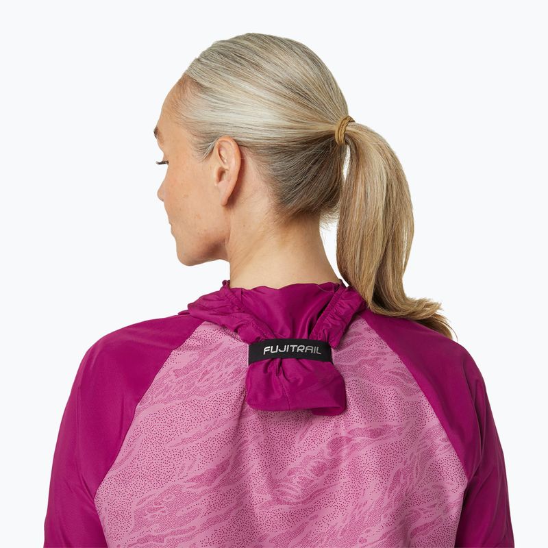 Dámská běžecká bunda  ASICS Fujitrail Packable soft berry/blackberry 7
