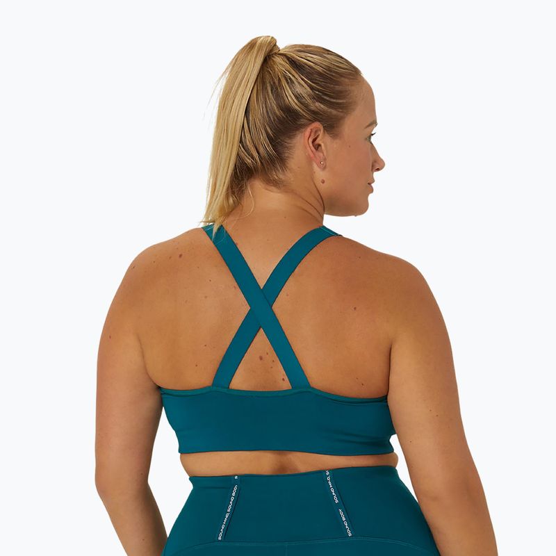 Běžecká podprsenka ASICS Accelerate rich teal 3