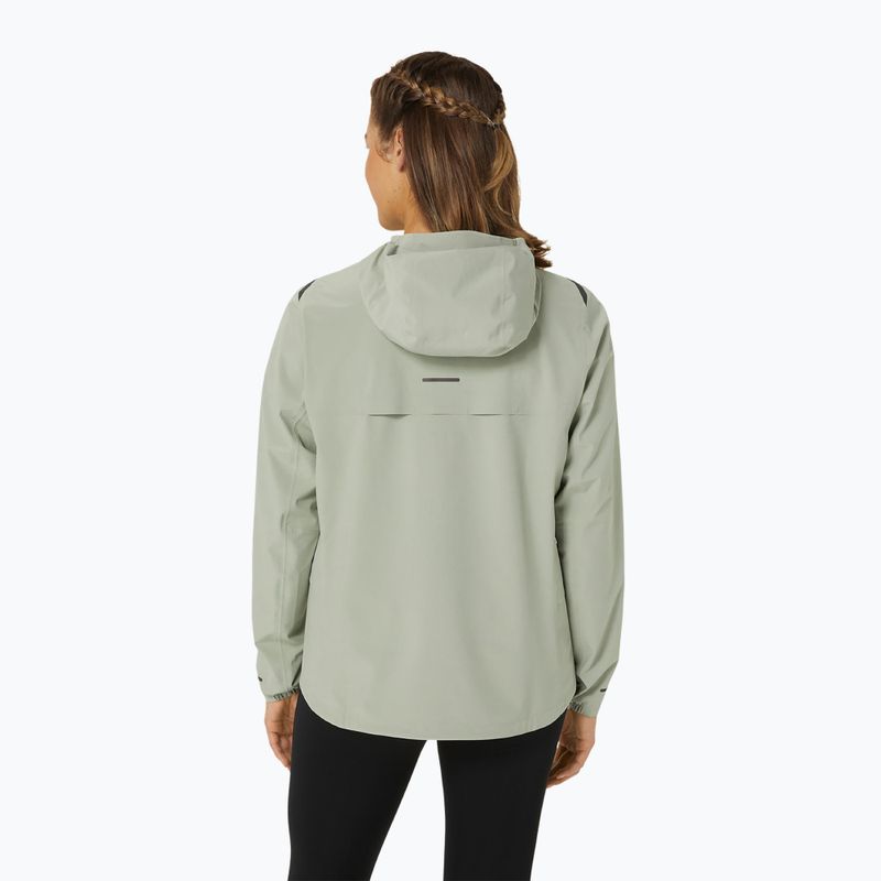 Dámská běžecká bunda  ASICS Accelerate Waterproof 2.0 olive grey 3