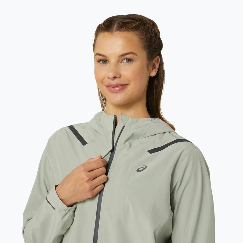 Dámská běžecká bunda  ASICS Accelerate Waterproof 2.0 olive grey 6