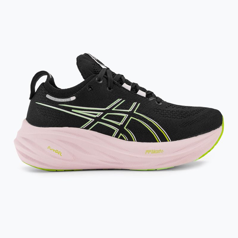 Dámské běžecké boty ASICS Gel-Nimbus 26 black/neon lime 3
