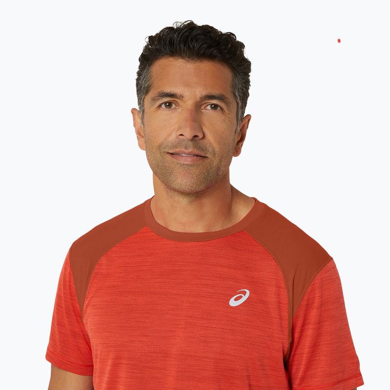 Pánské běžecké tričko ASICS Road true red/spice latte 4