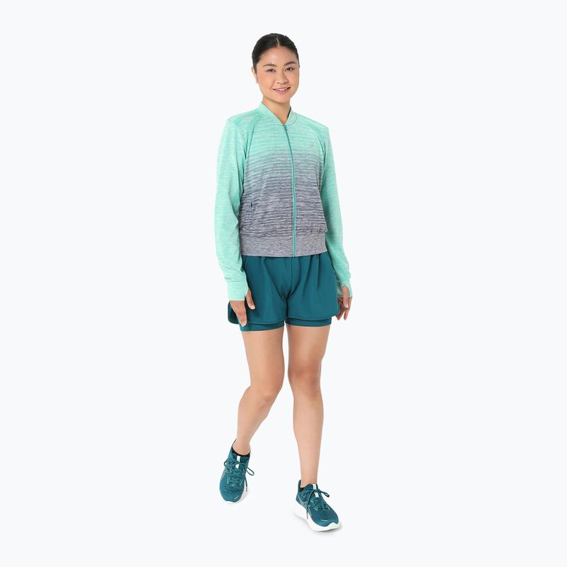 Dámská běžecká bunda  ASICS Nagino Run Seamless aurora green/blue expanse 3