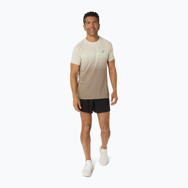 Pánské běžecké tričko ASICS Seamless oatmeal/moonrock 2