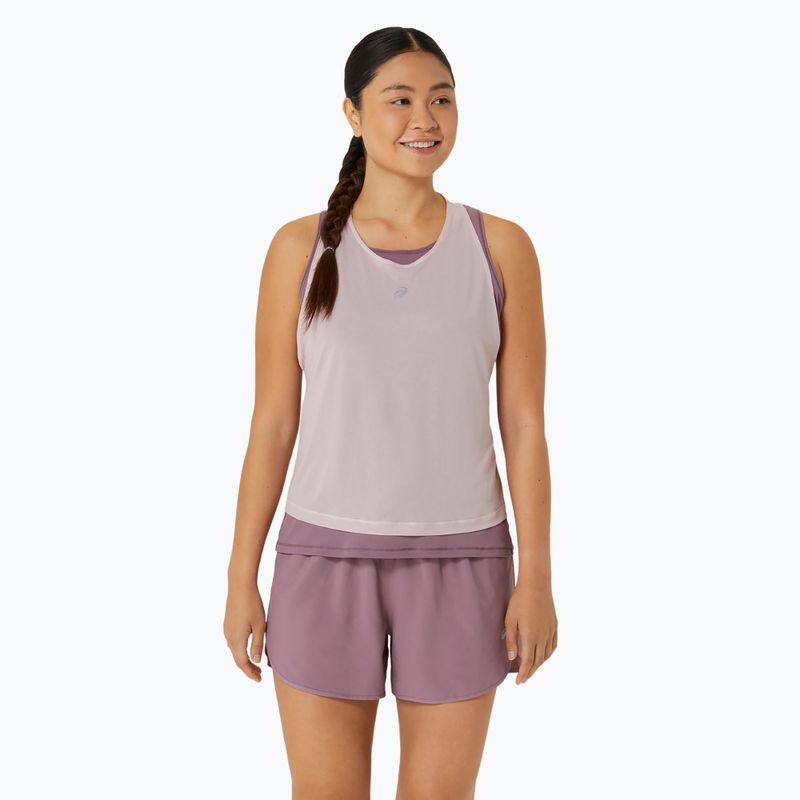 Dámské běžecké tílko tank top ASICS Nagino Run Tank watershed rose/dusty mauve