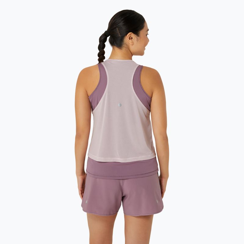 Dámské běžecké tílko tank top ASICS Nagino Run Tank watershed rose/dusty mauve 3