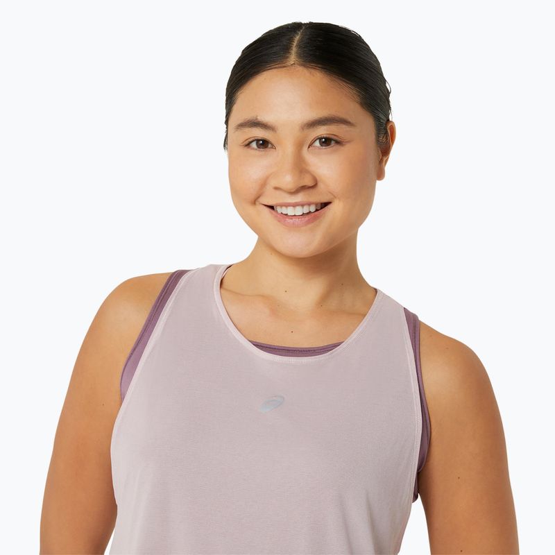 Dámské běžecké tílko tank top ASICS Nagino Run Tank watershed rose/dusty mauve 4
