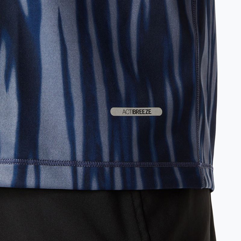 Pánské běžecké tričko ASICS Road All Over Print Top blue expanse/midnight 5