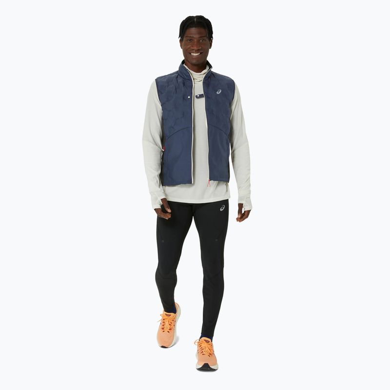 Pánská běžecká mikina ASICS Metarun Winter LS Hoodie birch 2