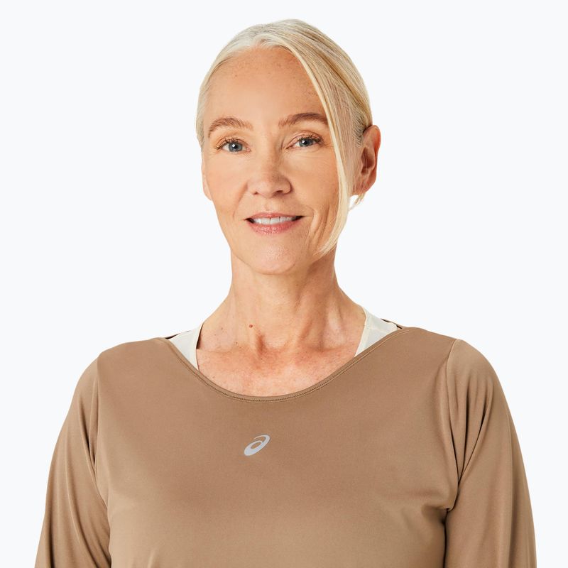 Dámský běžecký top longsleeve + tílko ASICS Nagino Run pepper/oatmeal 4