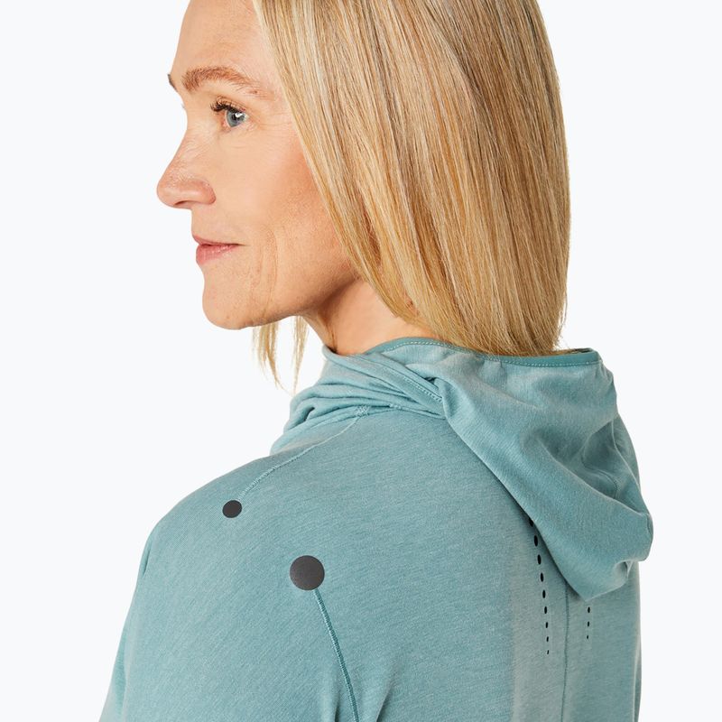 Dámská běžecká mikina  ASICS Metarun Winter LS Hoodie celadon 5