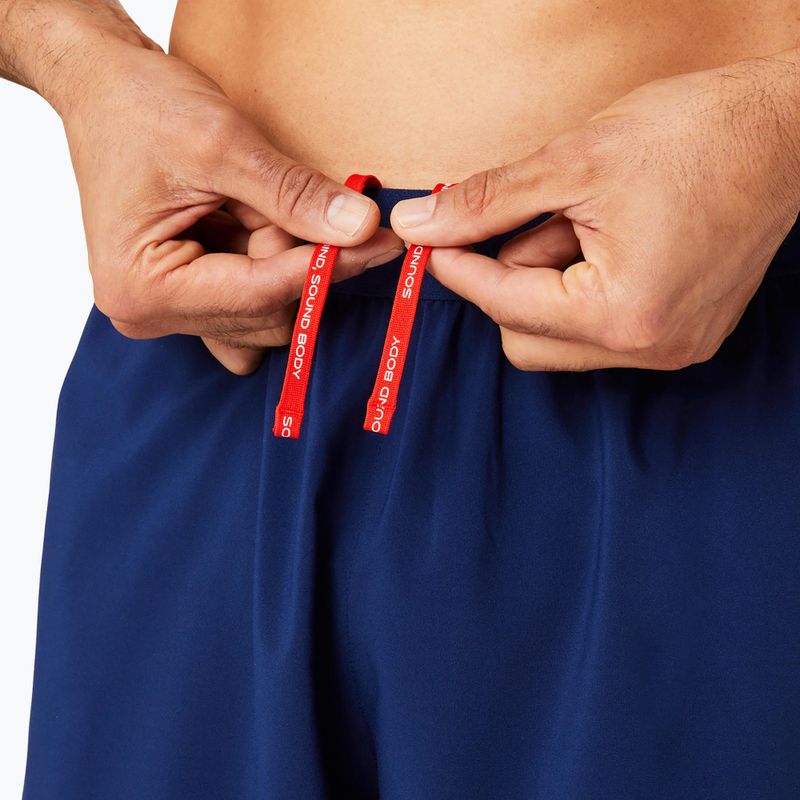 Pánské běžecké kraťasy ASICS Road 2-N-1 5IN blue expense / birch 4