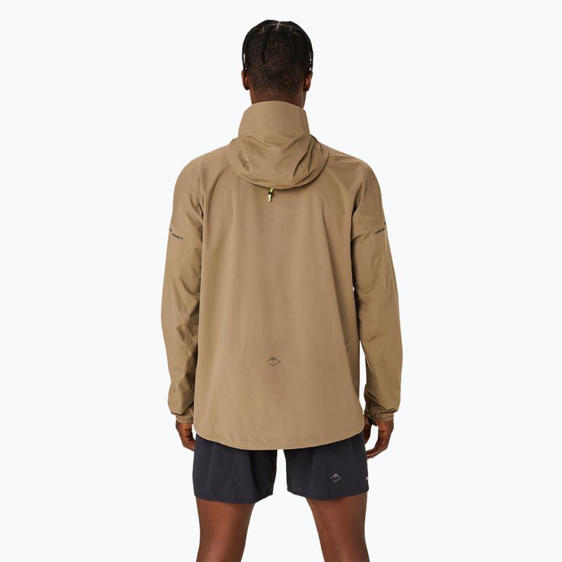 Pánská běžecká bunda ASICS Fujitrail Waterproof pepper 3