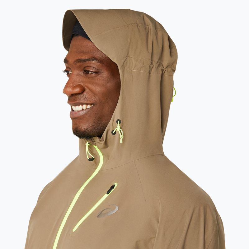 Pánská běžecká bunda ASICS Fujitrail Waterproof pepper 4