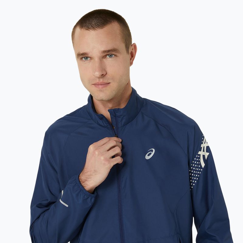 Pánská běžecká bunda ASICS Icon blue expanse / birch 4