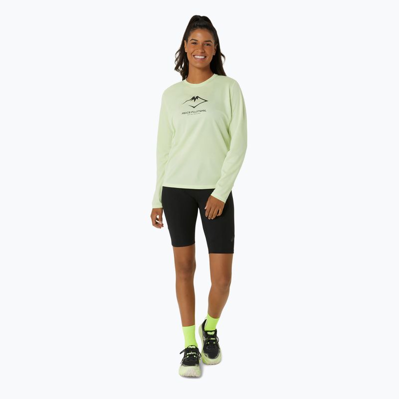Dámské běžecké tričko longsleeve  ASICS Fujitrail Logo cool matcha 2