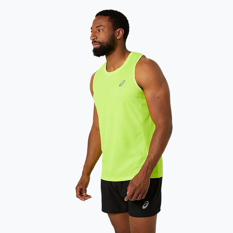 Pánské běžecké tílko tank top  ASICS Core Singlet safety yellow 4