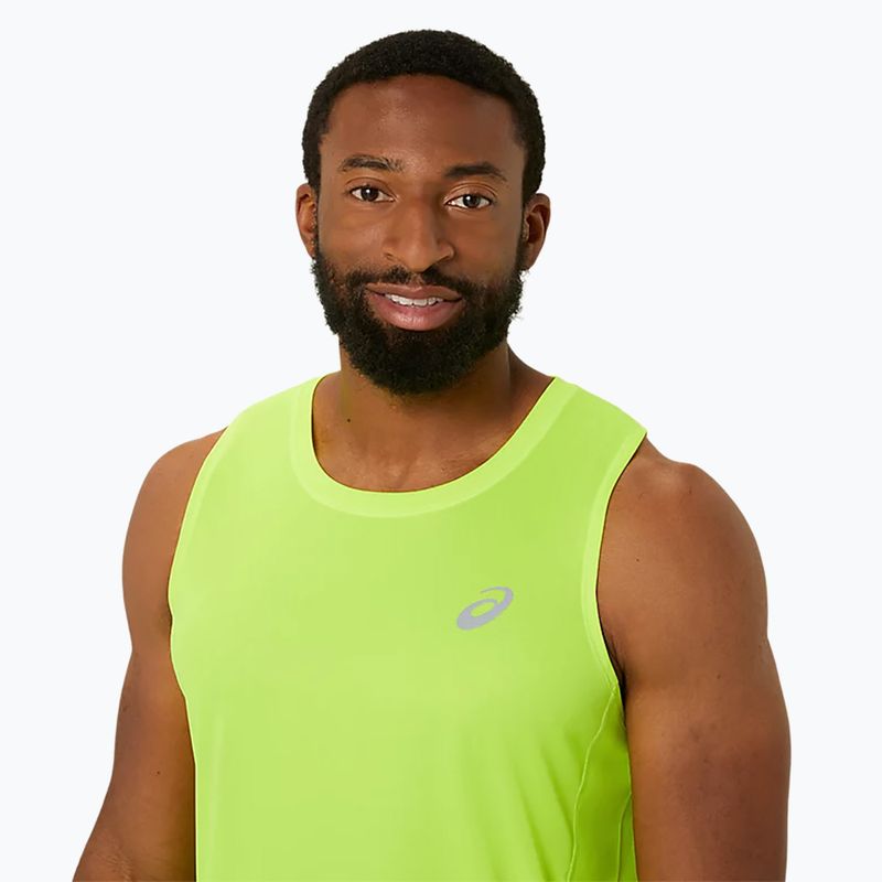 Pánské běžecké tílko tank top  ASICS Core Singlet safety yellow 5