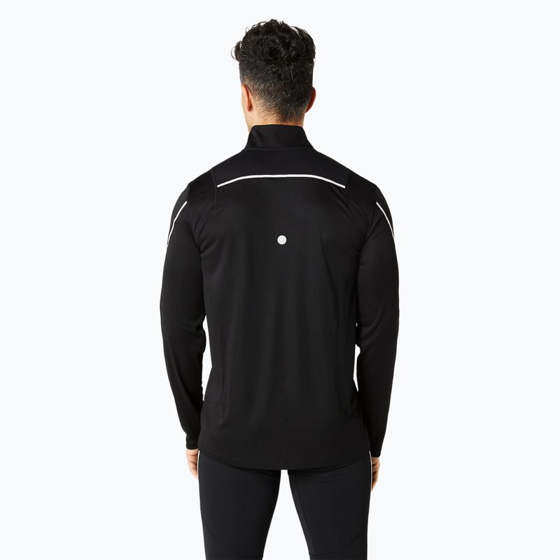 Pánské běžecké tričko longsleeve ASICS Road Lite-Show 1/2 Zip performance black 3